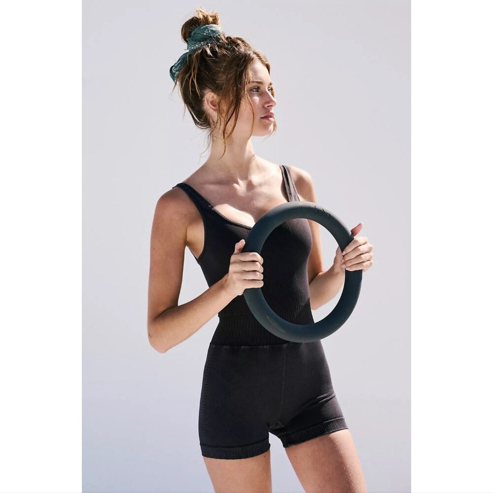 Free People Good Karma Runsie • FP Movement • Washed Black • Size M/L